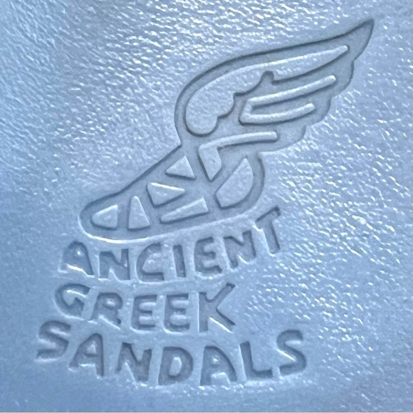 Ancient Greek Sandals Ikaria Winged Blue Jelly Sandals Women’s 38 Authentic - Picture 12 of 16